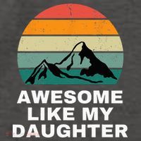Awesome Like My Daughter Gift Funny Father's Day Vector Backpack