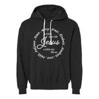 A Little More Like Jesus A Little Less Like Me Garment-Dyed Fleece Hoodie