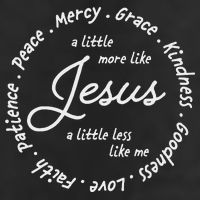 A Little More Like Jesus A Little Less Like Me Garment-Dyed Fleece Hoodie