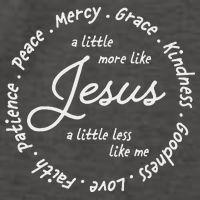 A Little More Like Jesus A Little Less Like Me Vector Backpack