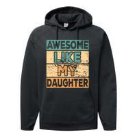 Awesome Like My Daughter Parents' Day Performance Fleece Hoodie