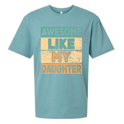 Awesome Like My Daughter Parents' Day Sueded Cloud Jersey T-Shirt