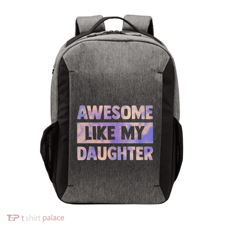 Awesome Like My Daughter Matching Fathers Day Family Tie Dye Vector Backpack