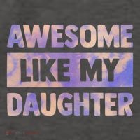 Awesome Like My Daughter Matching Fathers Day Family Tie Dye Vector Backpack