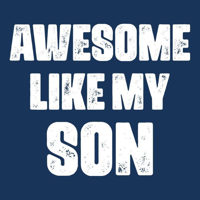 Awesome Like My Son Mother's Day Father's Day Boy Mom Dad 7 Panel Mesh Trucker Snapback Hat