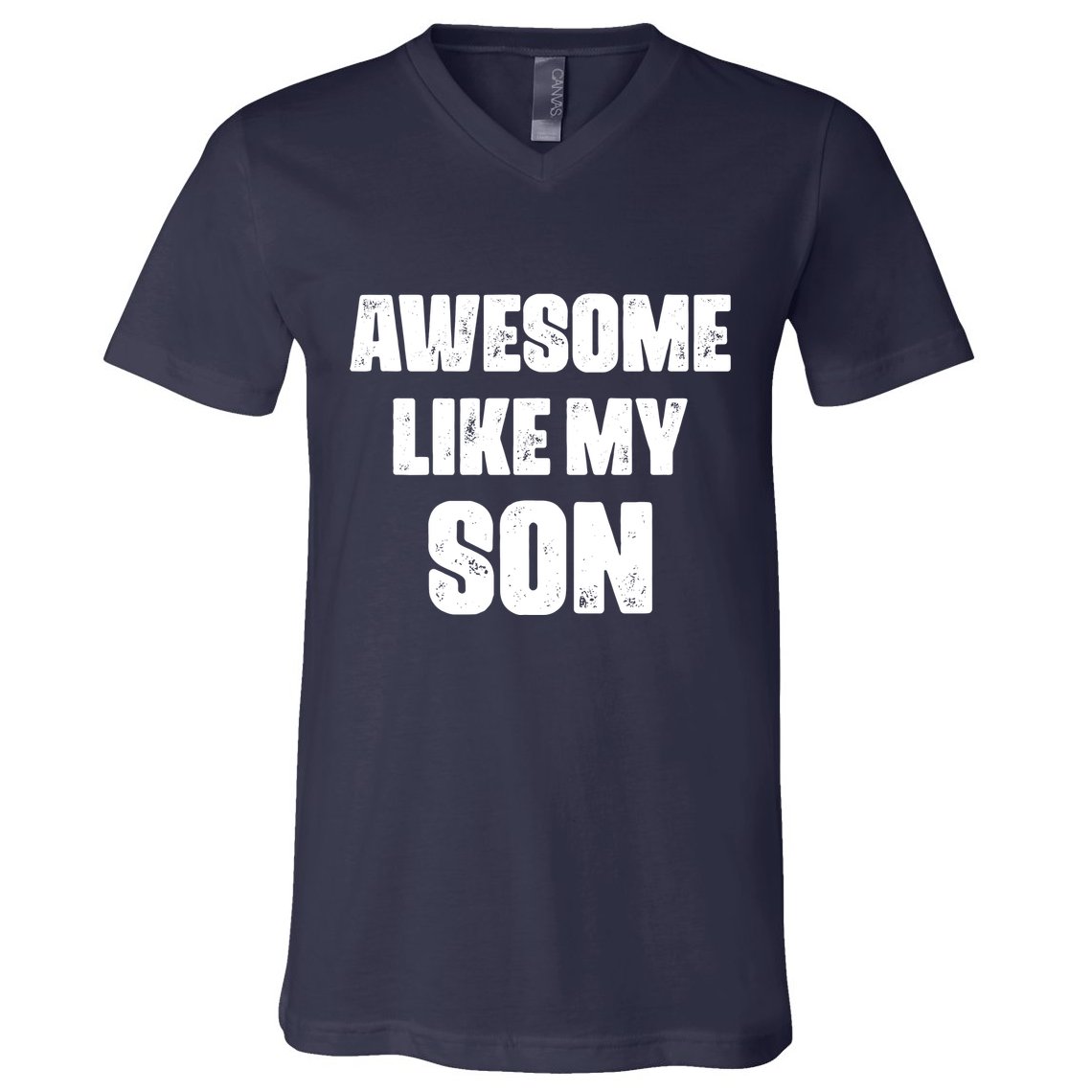 Awesome Like My Son Mother's Day Father's Day Boy Mom Dad V-Neck T-Shirt