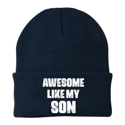 Awesome Like My Son Mother's Day Father's Day Boy Mom Dad Knit Cap Winter Beanie