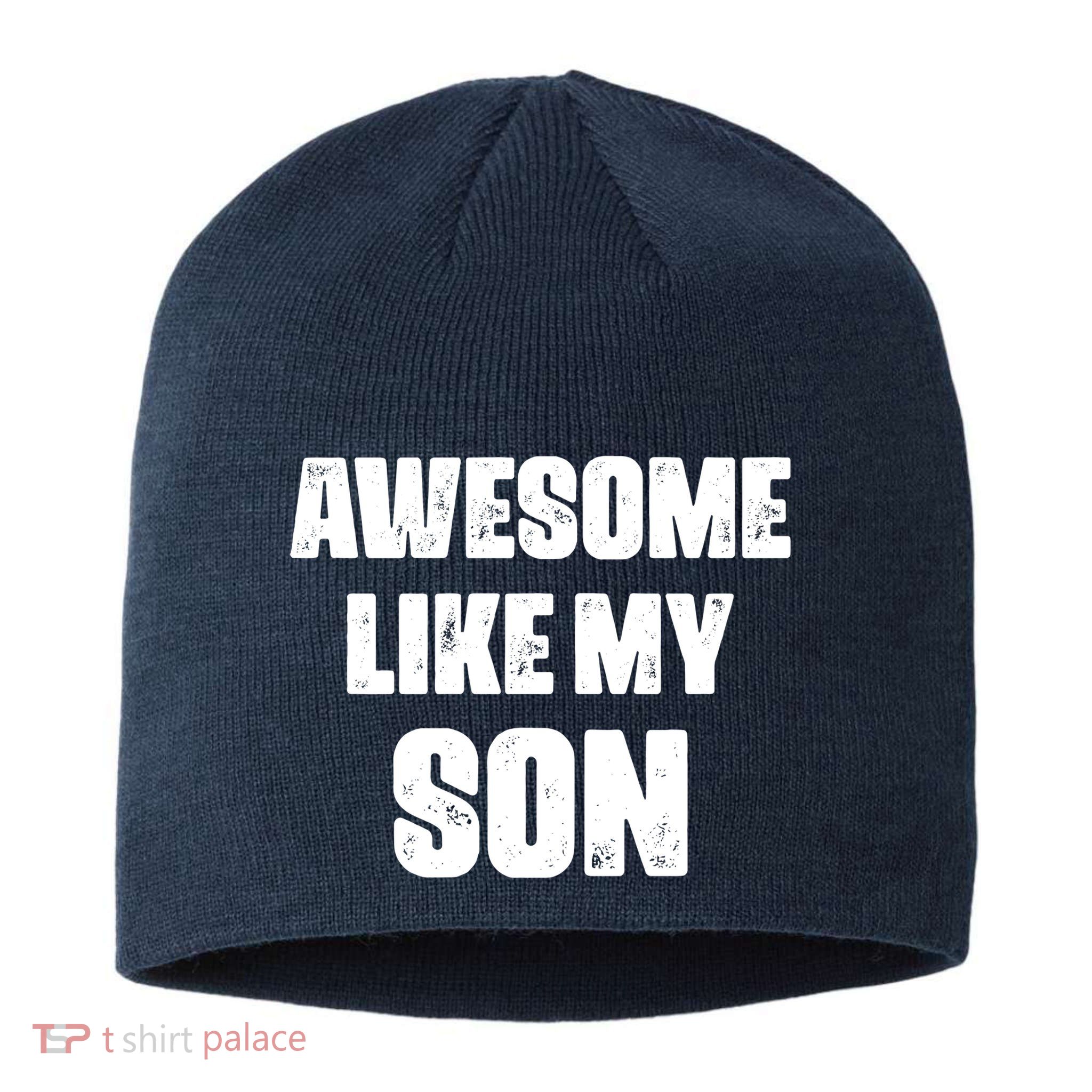 Awesome Like My Son Mother's Day Father's Day Boy Mom Dad Sustainable Beanie