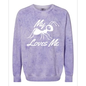 Ant Lovers My Aunt Loves Me For Nephew Niece Gift Funny Cute Gift Colorblast Crewneck Sweatshirt