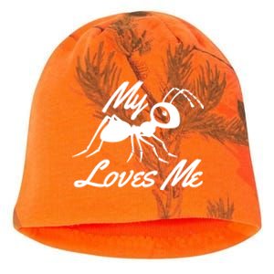 Ant Lovers My Aunt Loves Me For Nephew Niece Gift Funny Cute Gift Kati - Camo Knit Beanie