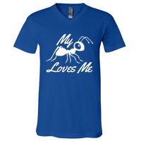 Ant Lovers My Aunt Loves Me For Nephew Niece Gift Funny Cute Gift V-Neck T-Shirt