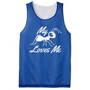 Ant Lovers My Aunt Loves Me For Nephew Niece Gift Funny Cute Gift Mesh Reversible Basketball Jersey Tank