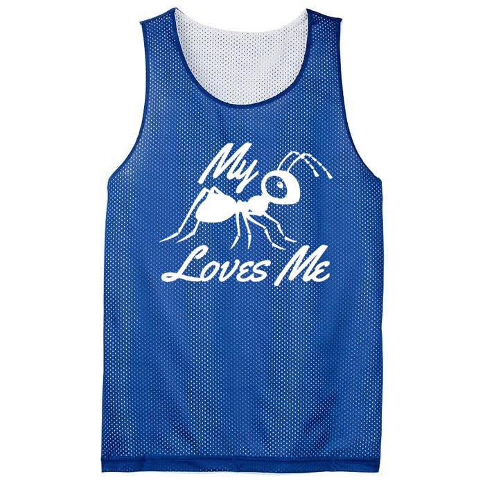 Ant Lovers My Aunt Loves Me For Nephew Niece Gift Funny Cute Gift Mesh Reversible Basketball Jersey Tank