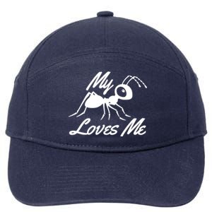 Ant Lovers My Aunt Loves Me For Nephew Niece Gift Funny Cute Gift 7-Panel Snapback Hat