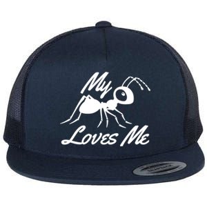 Ant Lovers My Aunt Loves Me For Nephew Niece Gift Funny Cute Gift Flat Bill Trucker Hat