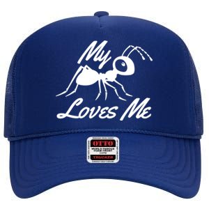 Ant Lovers My Aunt Loves Me For Nephew Niece Gift Funny Cute Gift High Crown Mesh Back Trucker Hat