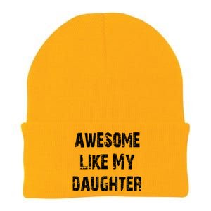 Awesome Like My Daughter Funny Fathers Day Gift Dad Knit Cap Winter Beanie