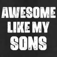 Awesome Like My Sons Mother's Day Father's Day Mom Of Boys Dad 7 Panel Mesh Trucker Snapback Hat
