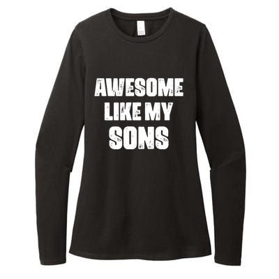 Awesome Like My Sons Mother's Day Father's Day Mom Of Boys Dad Womens CVC Long Sleeve Shirt