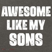 Awesome Like My Sons Mother's Day Father's Day Mom Of Boys Dad Cotton Canvas Backpack