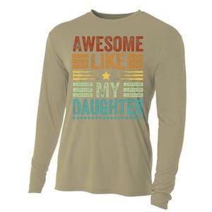 Awesome Like My Daughter Man Funny Fathers Day Dad Cooling Performance Long Sleeve Crew