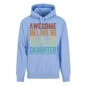 Awesome Like My Daughter Man Funny Fathers Day Dad Unisex Surf Hoodie