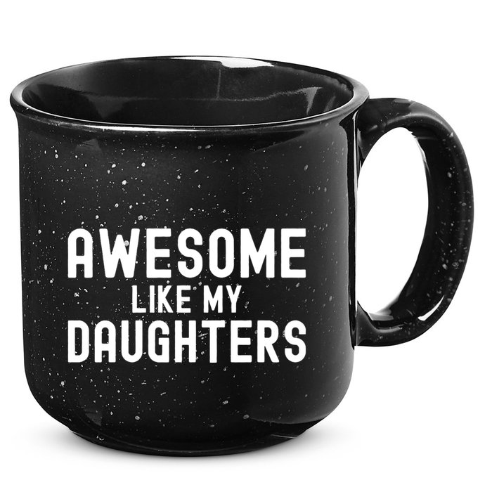 Awesome Like My Daughters | Fathers Day Dad And Daughter 15oz Campfire Ceramic Mug