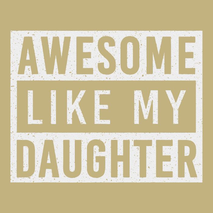 Awesome Like My Daughter FatherS Day Vintage Retro Dad Girl Button