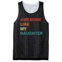 Awesome Like My Daughter Funny Fathers Day Mesh Reversible Basketball Jersey Tank