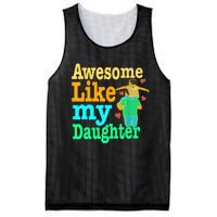 Awesome Like My Daughter Happy Dad Funny Dad Mesh Reversible Basketball Jersey Tank