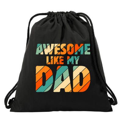 Awesome Like My Dad Vintage Drawstring Bag
