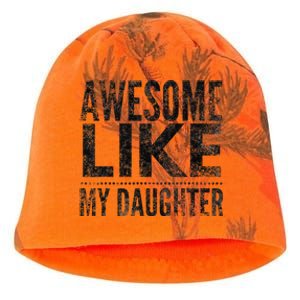 Awesome Like My Daughter Gifts Man Funny Dad Fathers Day Kati - Camo Knit Beanie