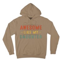 Awesome Like My Daughter Funny Gifts For FatherS Day Hoodie