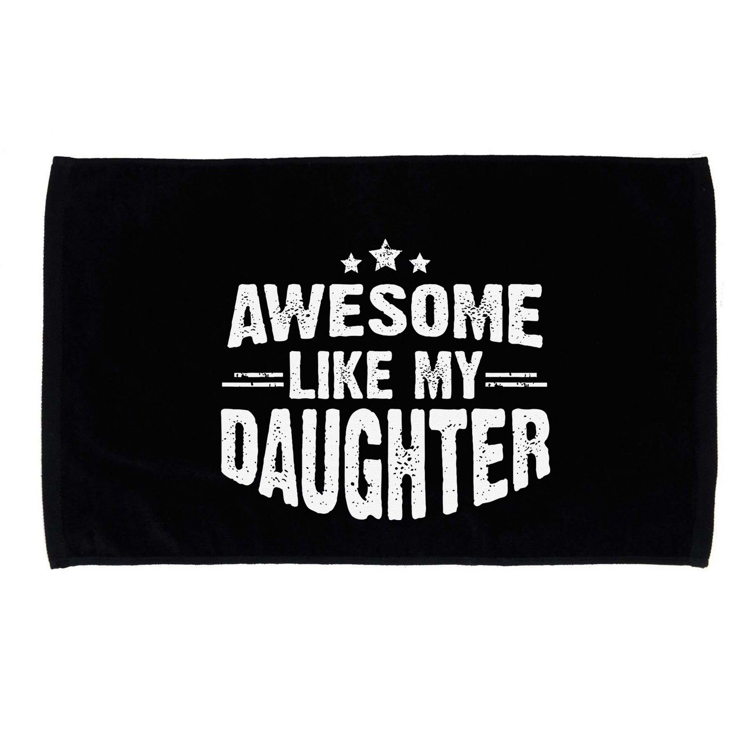 Awesome Like My Daughter Funny Mothers Fathers Day Mom Dad Microfiber Hand Towel
