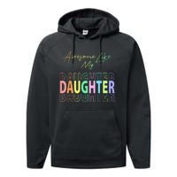 Awesome Like My Daughter Funny Dad Birthday Father's Day Performance Fleece Hoodie