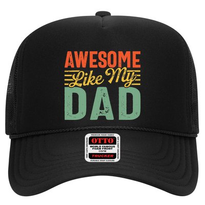 Awesome Like My Dad Family Lover Retro Vintage Trucker Hat