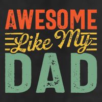 Awesome Like My Dad Family Lover Retro Vintage Golf Towel