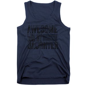 Awesome Like My Daughter Retro Man Dad Funny Fathers Tank Top