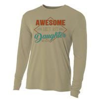 Awesome Like My Daughter In Law Vintage Parents FatherS Day Cooling Performance Long Sleeve Crew