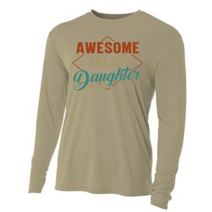 Awesome Like My Daughter In Law Vintage Parents FatherS Day Cooling Performance Long Sleeve Crew