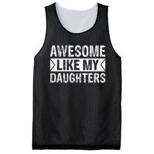 Awesome Like My Daughters Parents Day Family Mesh Reversible Basketball Jersey Tank