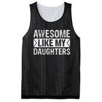 Awesome Like My Daughters Parents Day Family Mesh Reversible Basketball Jersey Tank