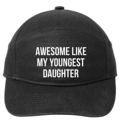 Awesome Like My Youngest Daughter 7-Panel Snapback Hat