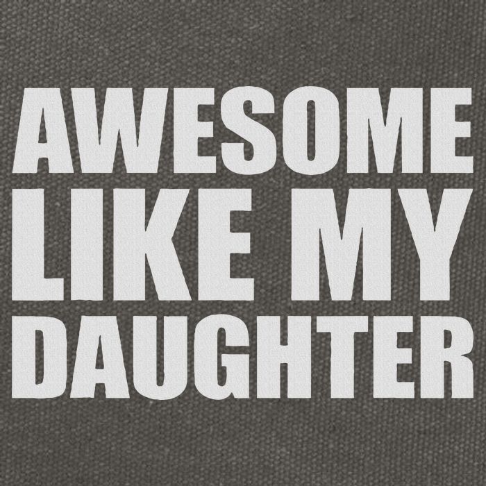 Awesome Like My Daughter Cotton Canvas Backpack