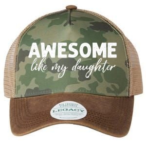 Awesome Like My Daughter Mom And Dad Legacy Tie Dye Trucker Hat