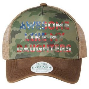 Awesome Like My Daughters Fathers Day Legacy Tie Dye Trucker Hat