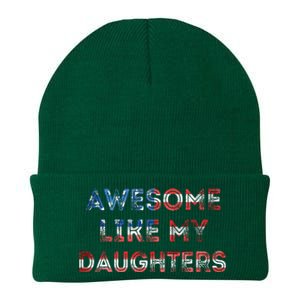 Awesome Like My Daughters Fathers Day Knit Cap Winter Beanie