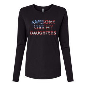 Awesome Like My Daughters Fathers Day Womens Cotton Relaxed Long Sleeve T-Shirt