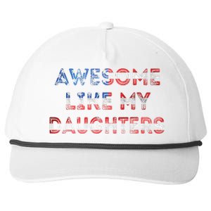 Awesome Like My Daughters Fathers Day Snapback Five-Panel Rope Hat