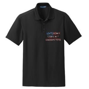 Awesome Like My Daughters Fathers Day Dry Zone Grid Polo